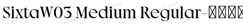 SixtaW03 Medium Regular字体转换